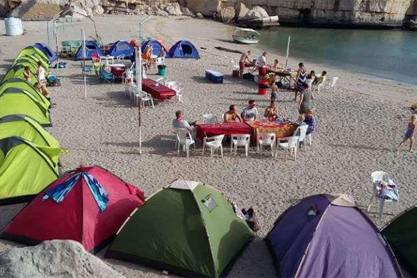 beach camping in khasab musandam oman